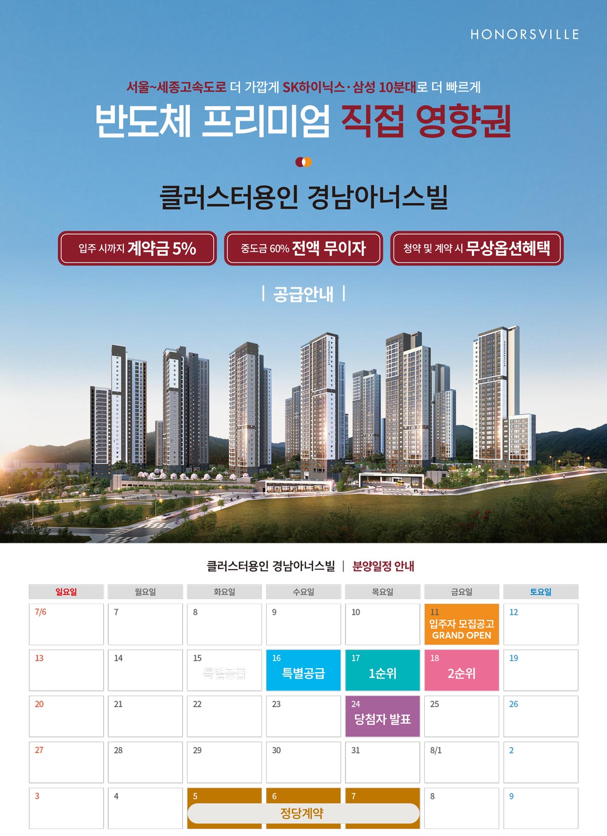 클러스터용인 경남아너스빌 공급안내